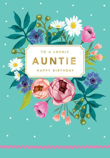 Picture of TO A LOVELY AUNTIE HAPPY BIRTHDAY CARD